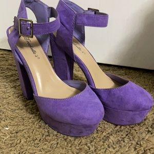 Purple High Heels size 7.5